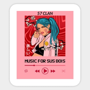 57 Clan Music For Sus Bois iPod Player Sticker